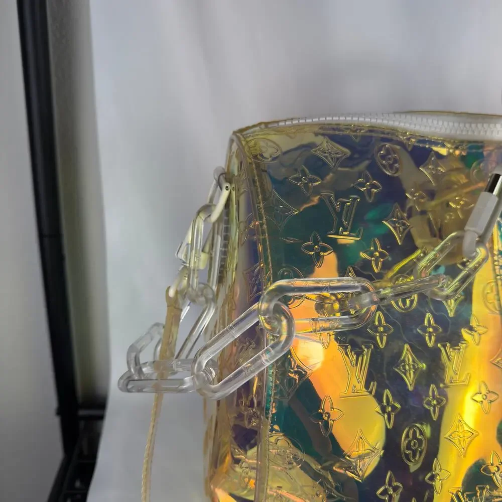Louis Vuitton Prism Keepall Bandouliere 50 Iridescent Monogram PVC Duffel